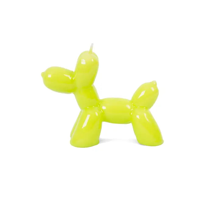 Lime Balloon dog Candle-Top 30 Party-Little Fish Co.