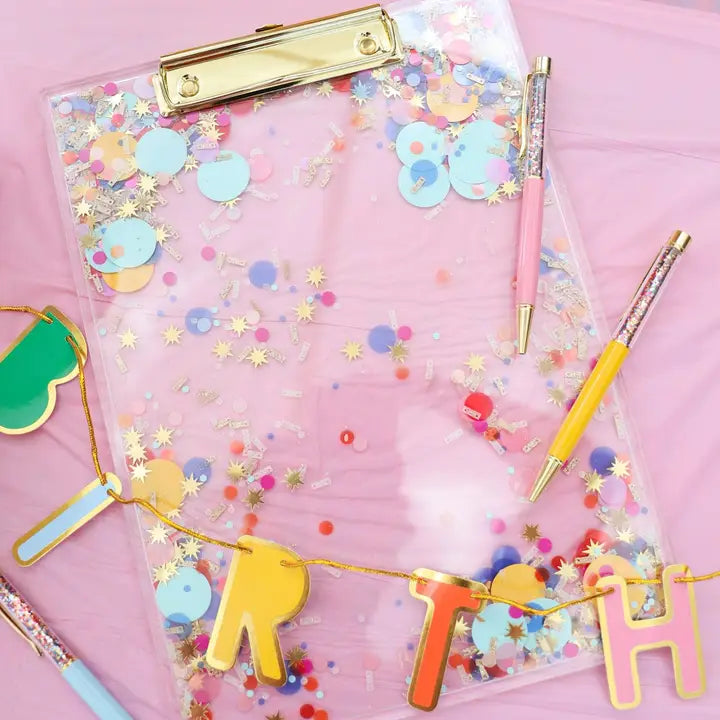 Celebrate everyday confetti clip board-Top 30 Decor-Little Fish Co.