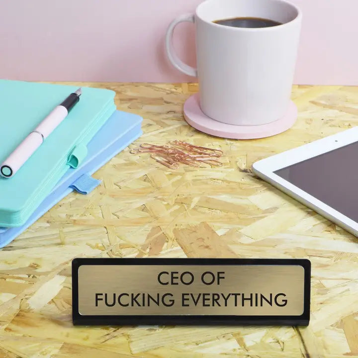CEO Desk sign
