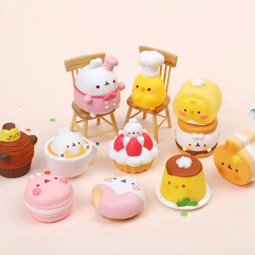 Molang Cafe Dessert theme random figures-Little Fish Co.