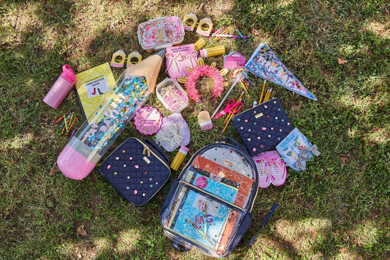 Bejeweled quilted lunch bag-Little Fish Co.