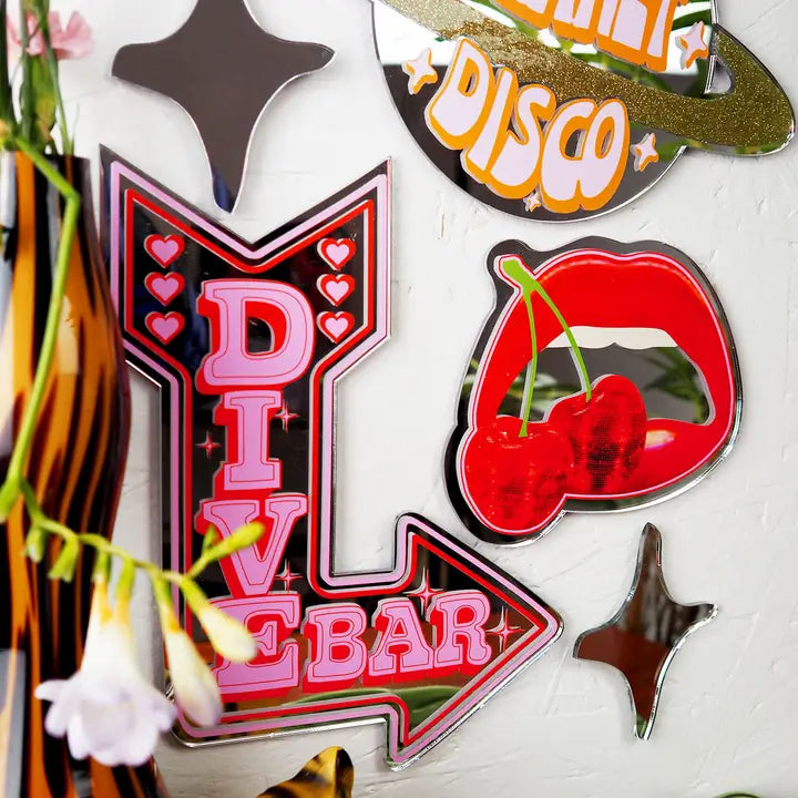Retro Dive Bar mirror small-New Arrivals 2025-Little Fish Co.