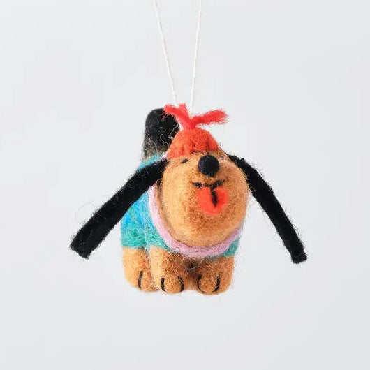 Handmade Weiner dog Hanging Ornament-Top 30 Christmas-Little Fish Co.