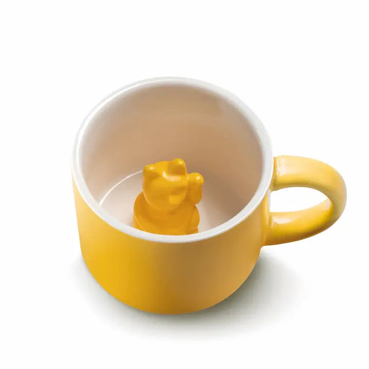 Lucky Cat Mug - Deep Yellow-New Arrivals 2025-Little Fish Co.