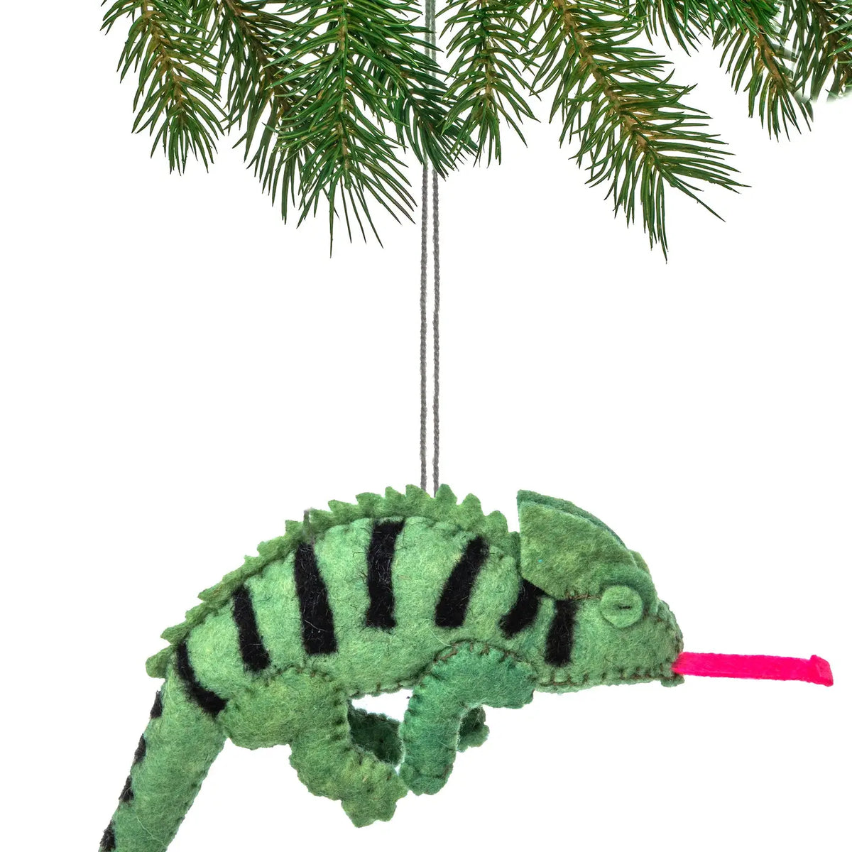 Iguana Felt Ornament