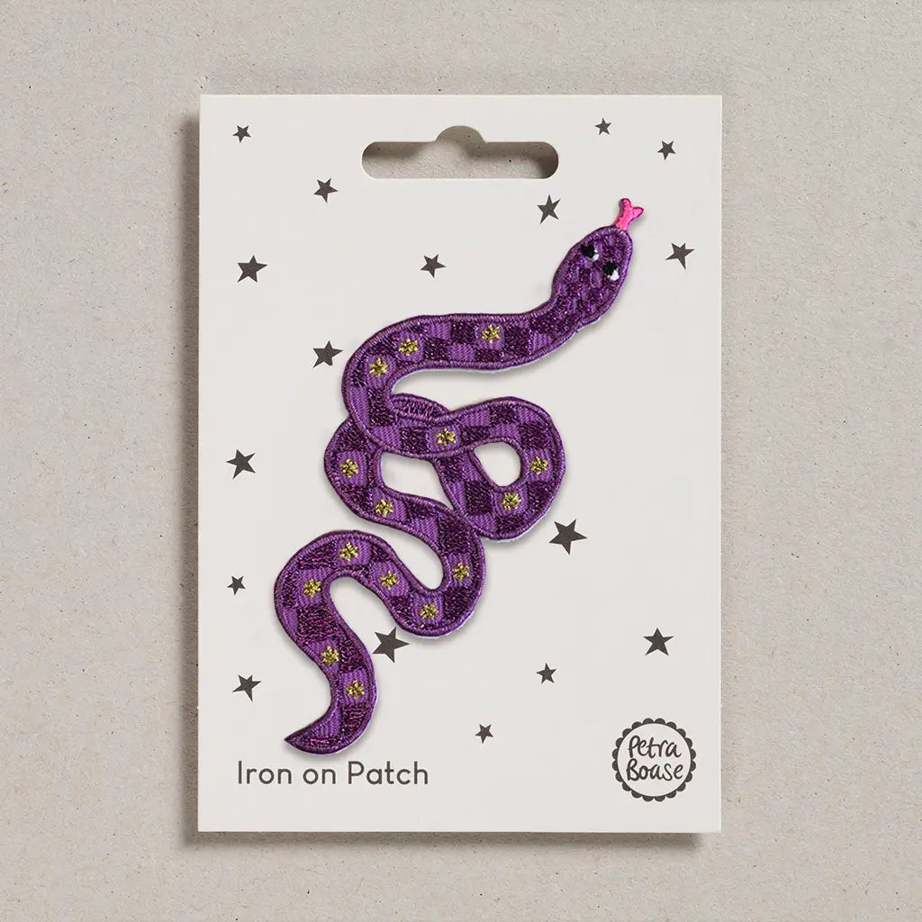 Iron on patch - Purple Snake-Fun-Little Fish Co.
