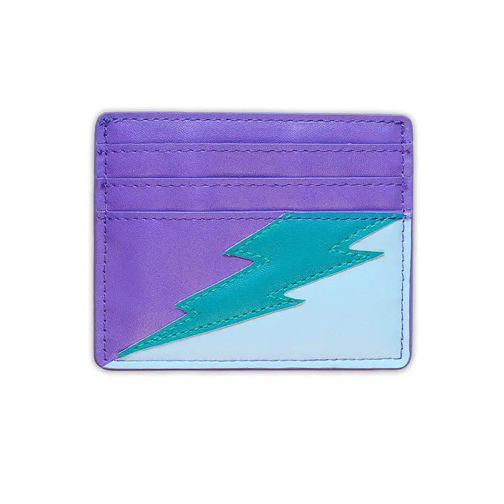 Lightening bolt Card Wallet - various colours-Top 30 Fashion-Little Fish Co.