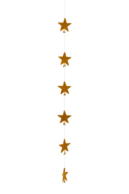 Falling Stars Garland in Gold