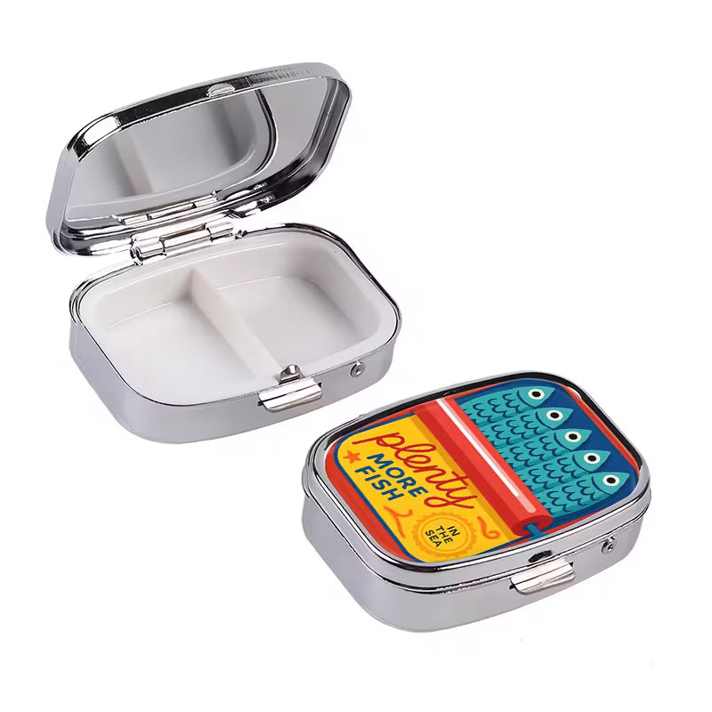 Red Sardine Mini Pill Box