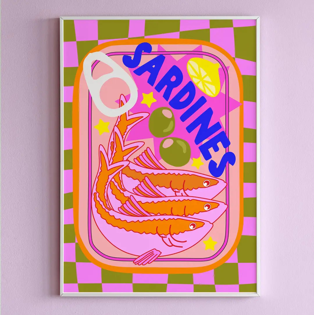 A5 Sardines wall print