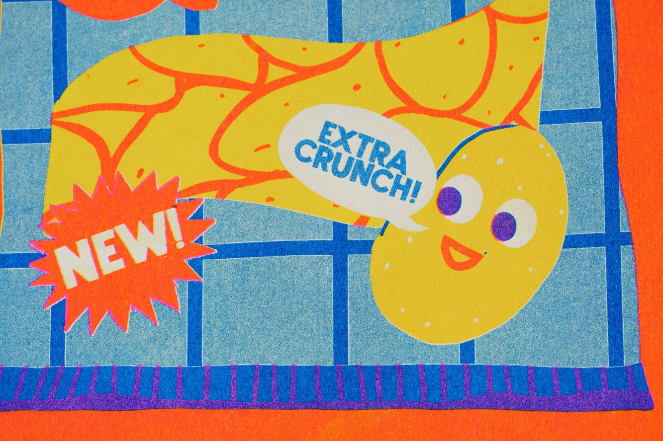 Crisps Riso Print-Top 30 Art-Little Fish Co.