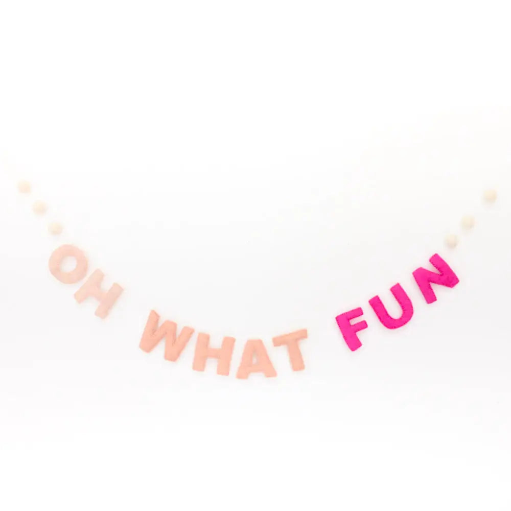 Oh what fun felt garland