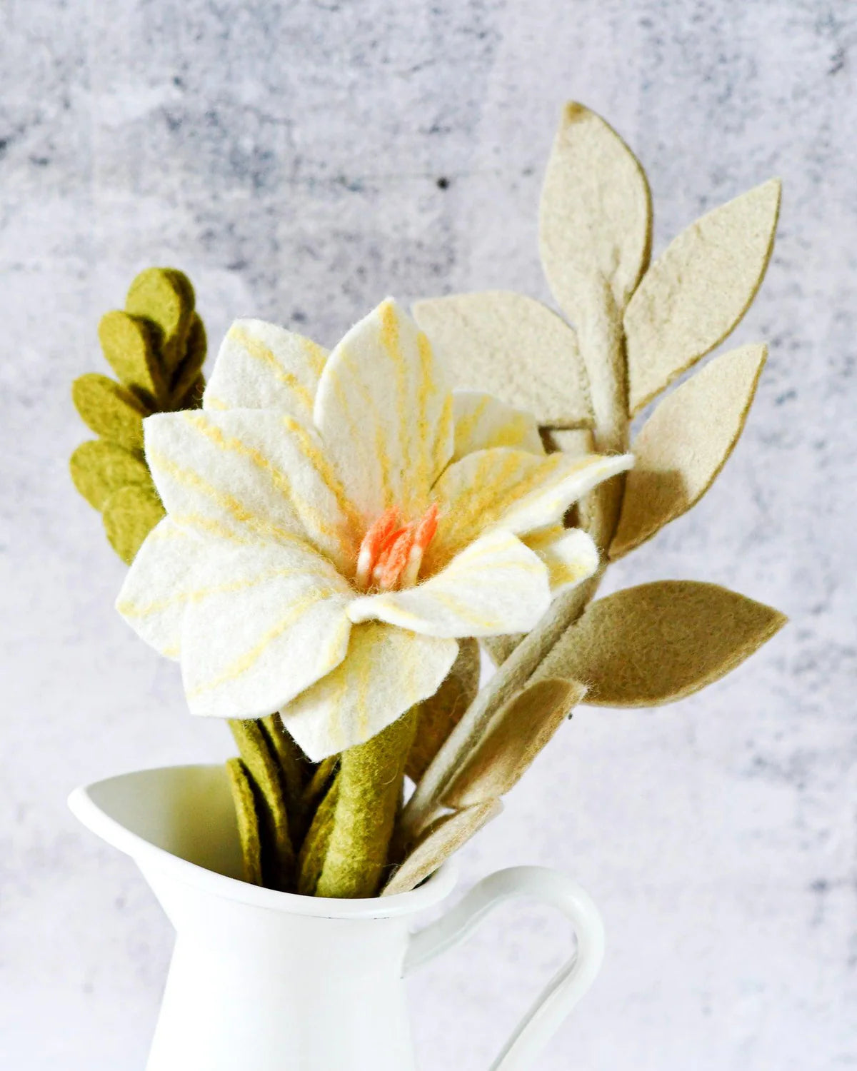 Felt Rustic Floral Bouquet - Wildflower, Jade and Ash Leaves-Fun-Little Fish Co.