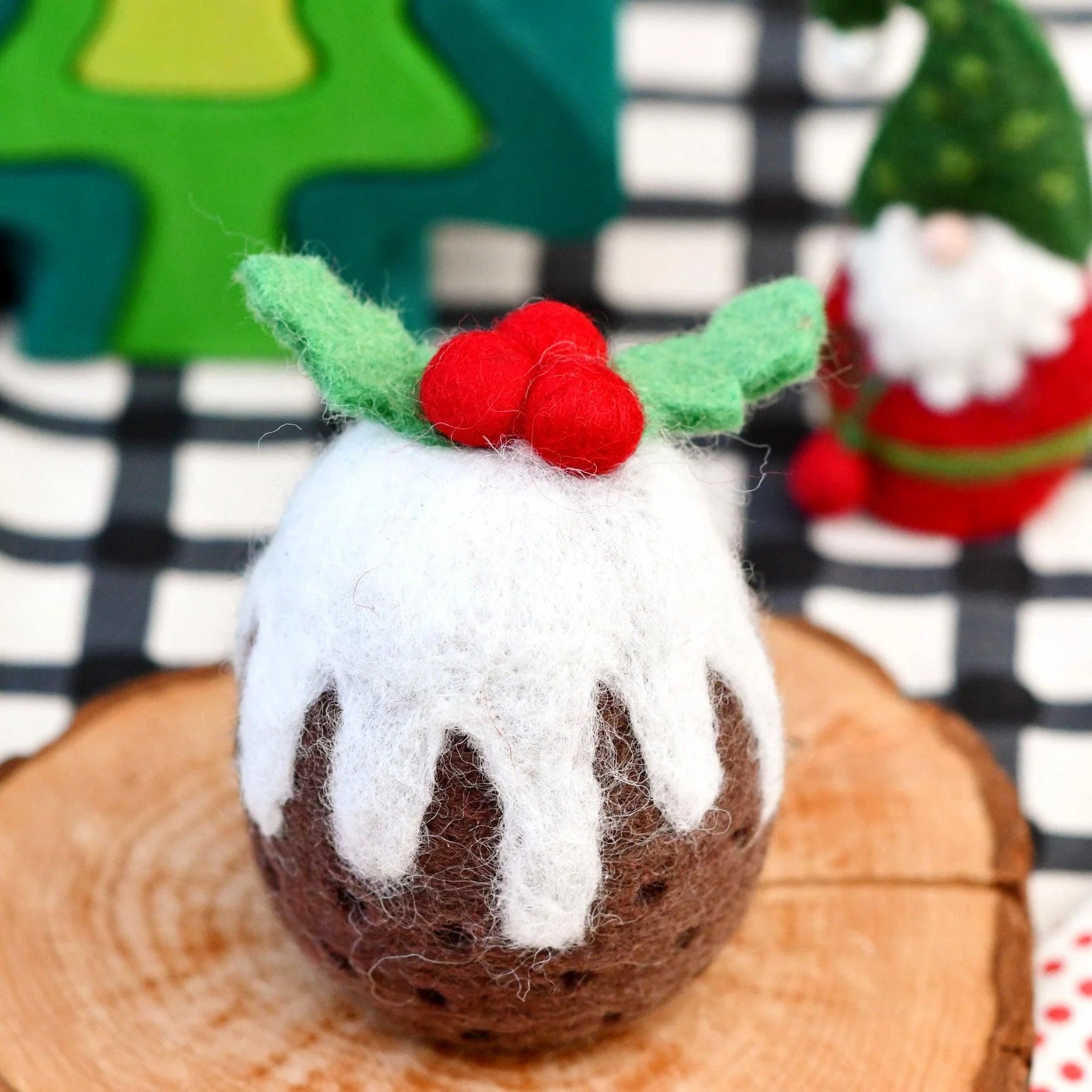 Felt Christmas Pudding (Tall)-Fun-Little Fish Co.