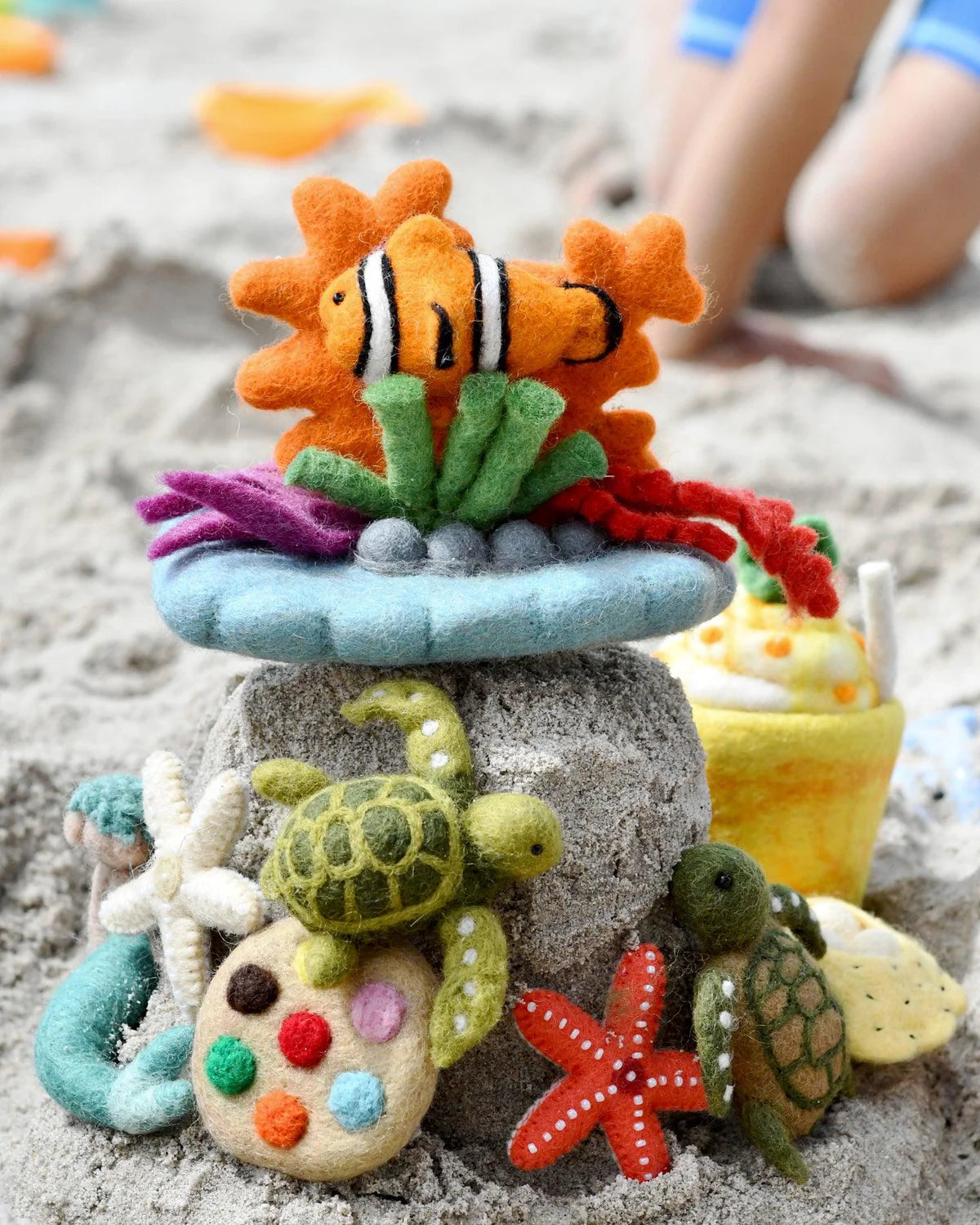 Felt Coral Reef with Clownfish Set-Fun-Little Fish Co.