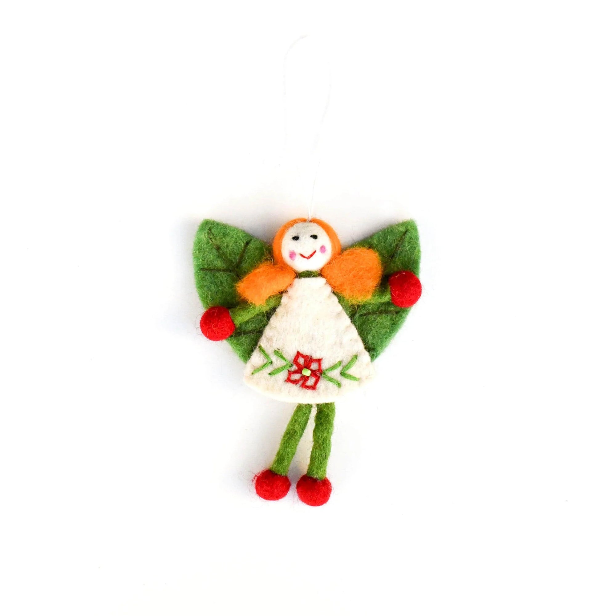Felt Leaf Fairy - Yellow Hair White Dress-Fun-Little Fish Co.
