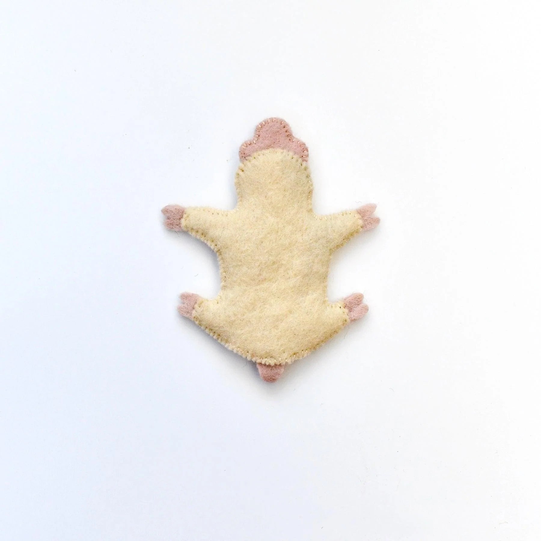 Single Felt Finger puppet marsupial mole-Little Fish Co.