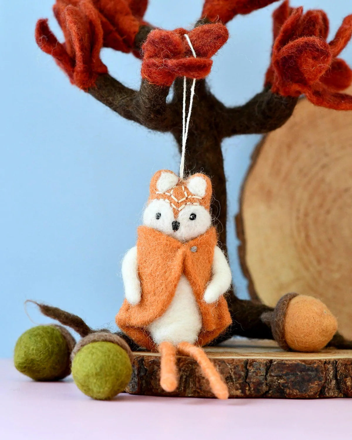 Felt Fox Doll Ornament-Fun-Little Fish Co.