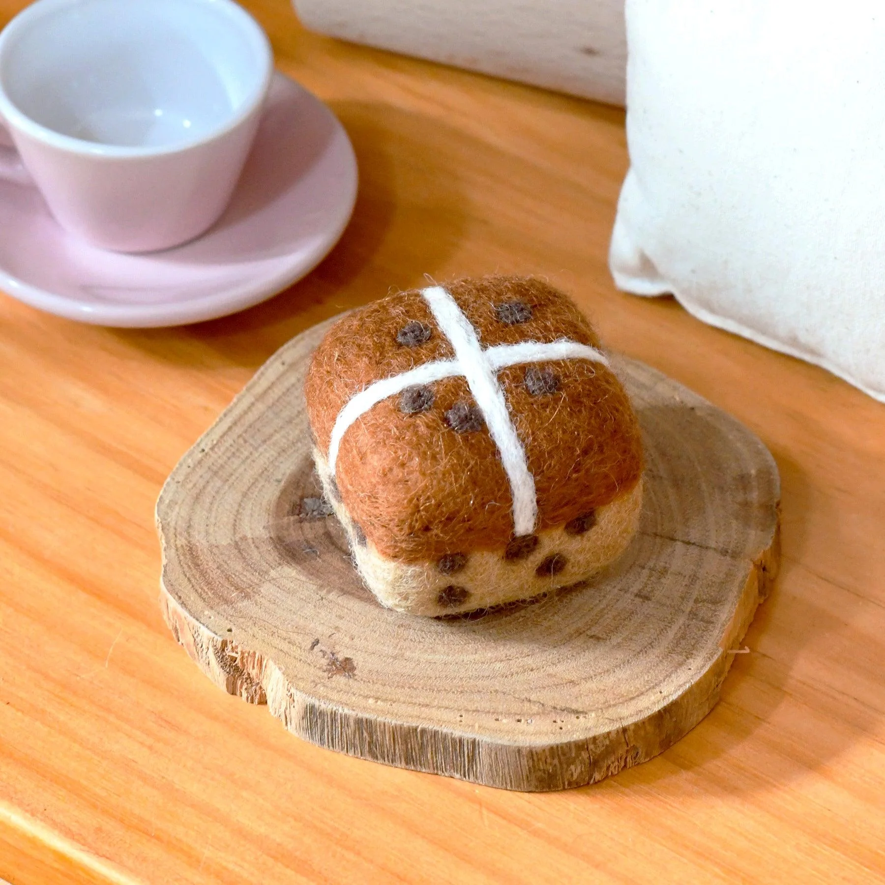 Felt hot cross bun ( single)-Fun-Little Fish Co.