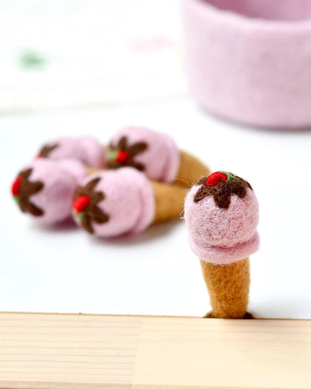 Mini Felt Ice Creams (set of 5) various colours-Fun-Little Fish Co.