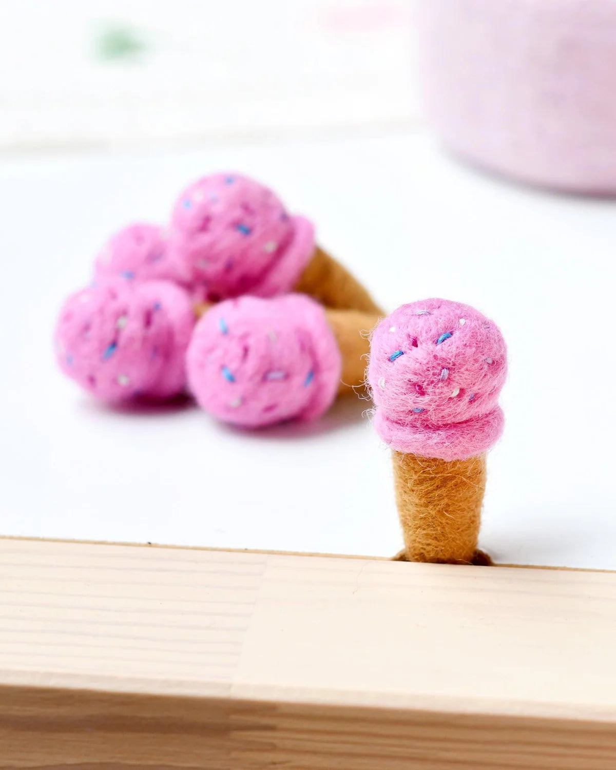 Mini Felt Ice Creams (set of 5) various colours-Fun-Little Fish Co.