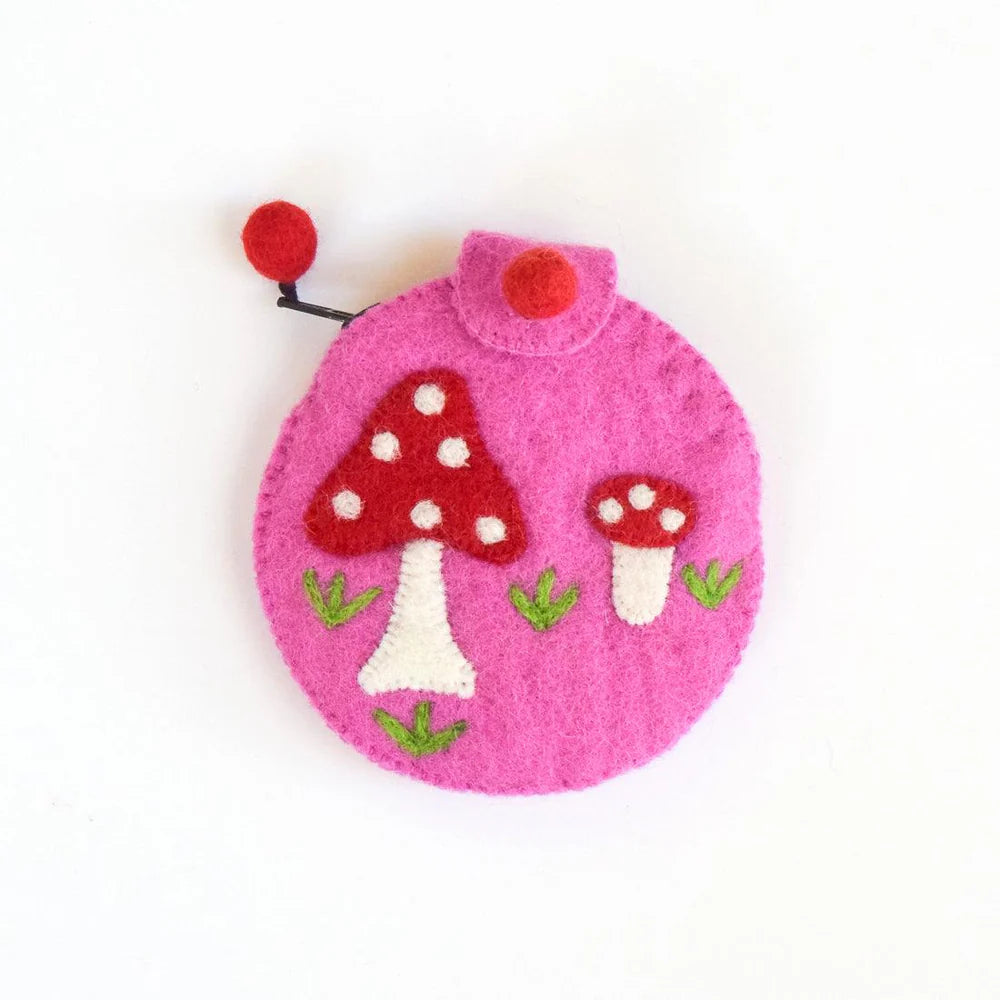 Purple Mushroom Purse-Fun-Little Fish Co.