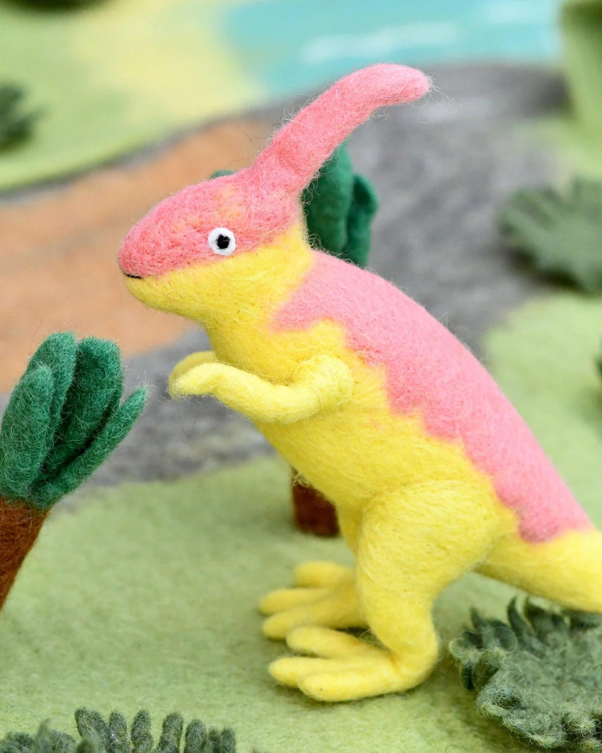 Felt Parasaurolophus Dinosaur Toy-Fun-Little Fish Co.