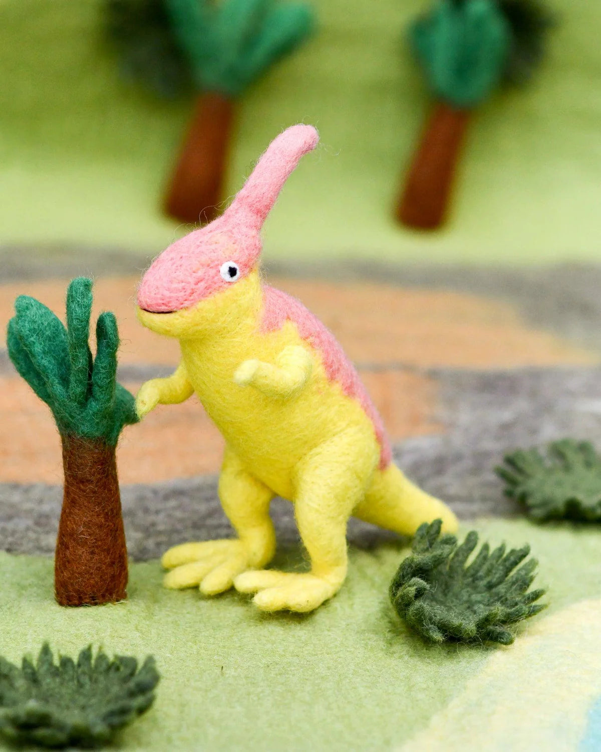 Felt Parasaurolophus Dinosaur Toy-Fun-Little Fish Co.