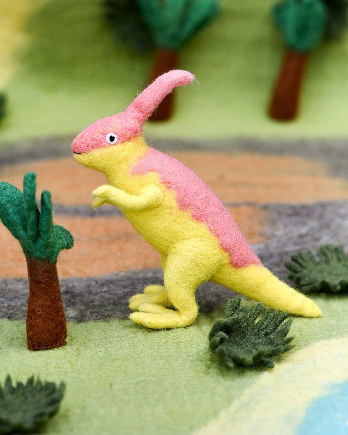 Felt Parasaurolophus Dinosaur Toy-Fun-Little Fish Co.