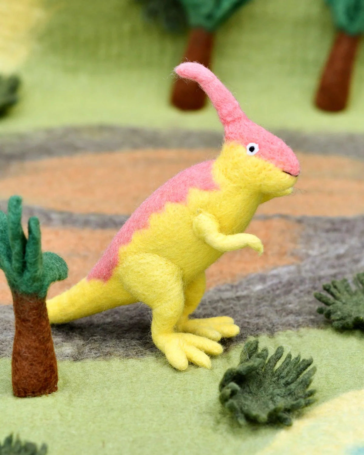 Felt Parasaurolophus Dinosaur Toy-Fun-Little Fish Co.