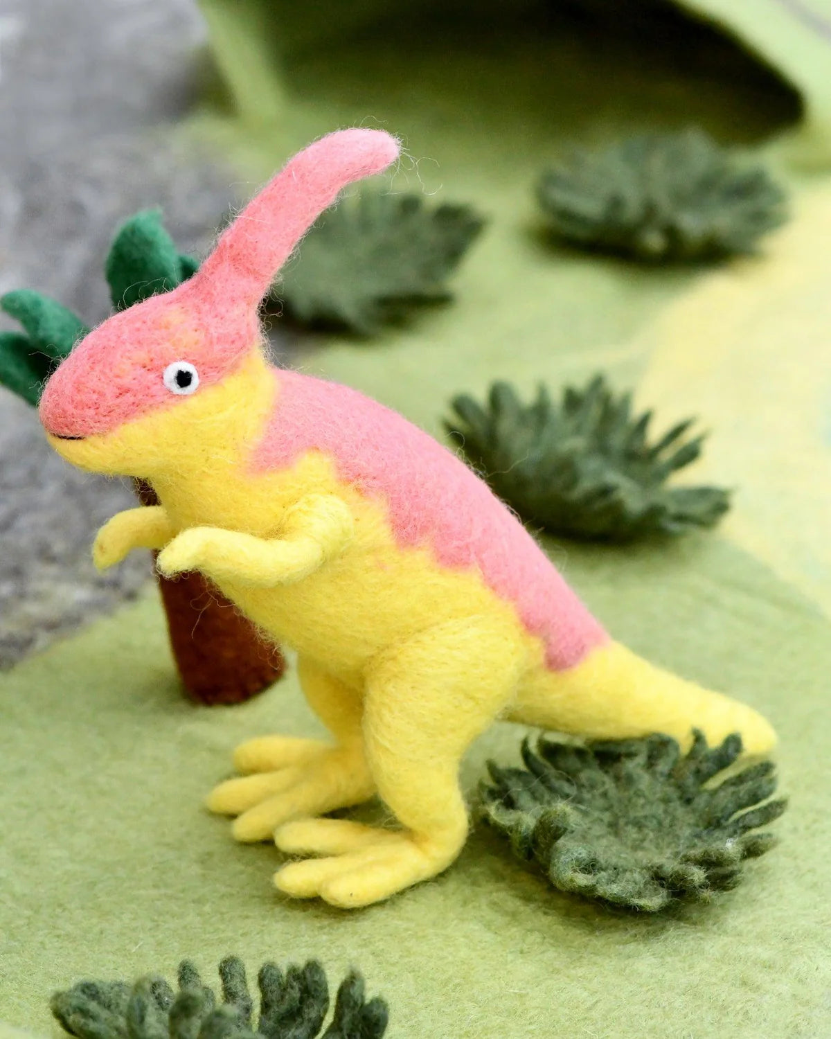 Felt Parasaurolophus Dinosaur Toy-Fun-Little Fish Co.