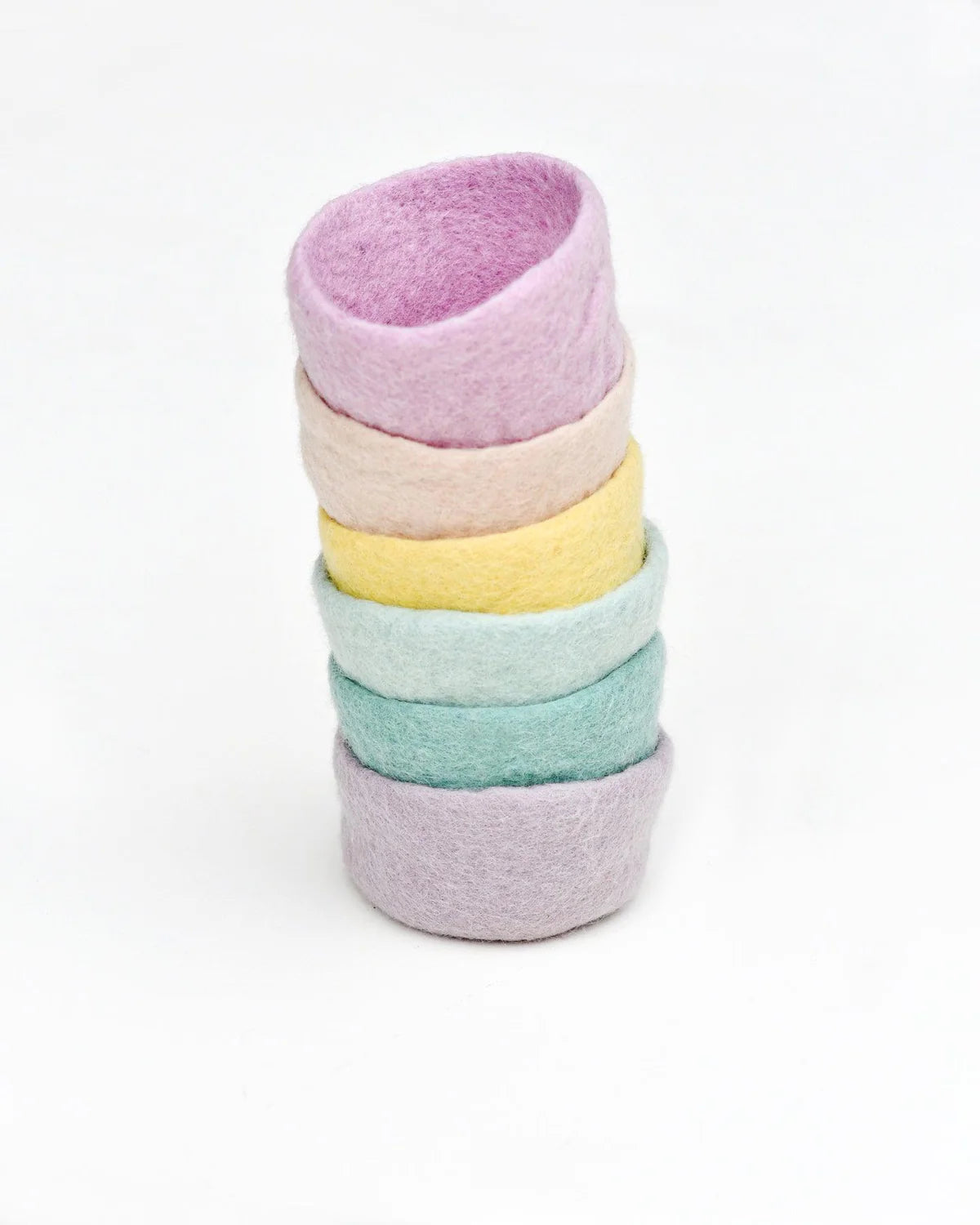 Felt Big Pastel Bowls - Set of 6-Fun-Little Fish Co.