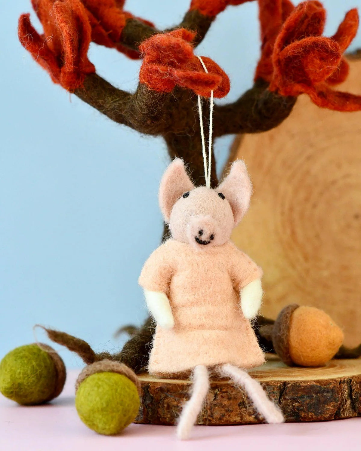 Felt Pig Doll Ornament-Fun-Little Fish Co.