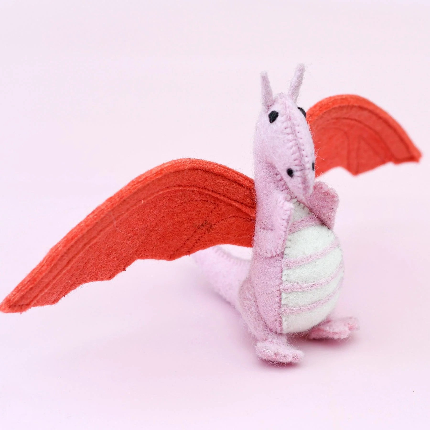 Felt Dragon Toy - Pink-Fun-Little Fish Co.