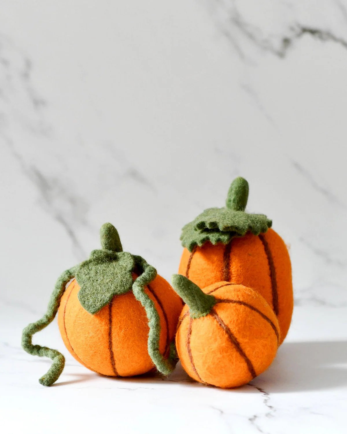 Set of 3 felt Pumpkins-Fun-Little Fish Co.