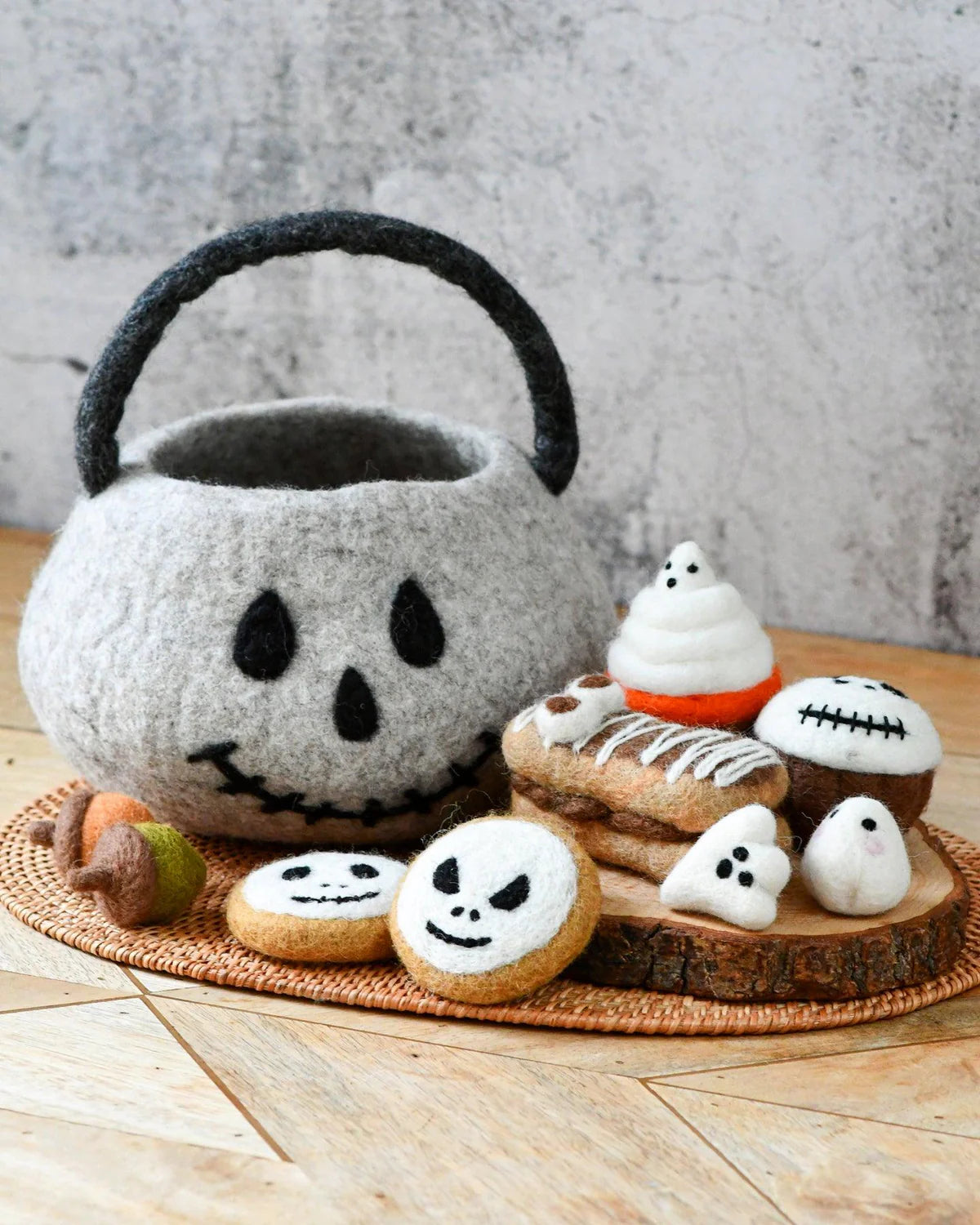 Felt Spooky ghost ( trick or treat) grazing set-Fun-Little Fish Co.