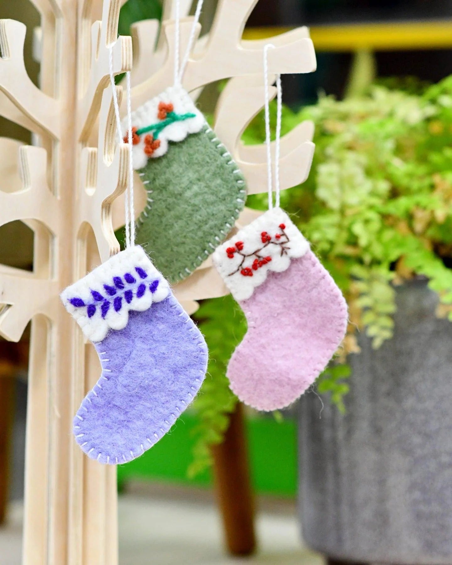 Set of 3 Felt Stockings (A)-Fun-Little Fish Co.