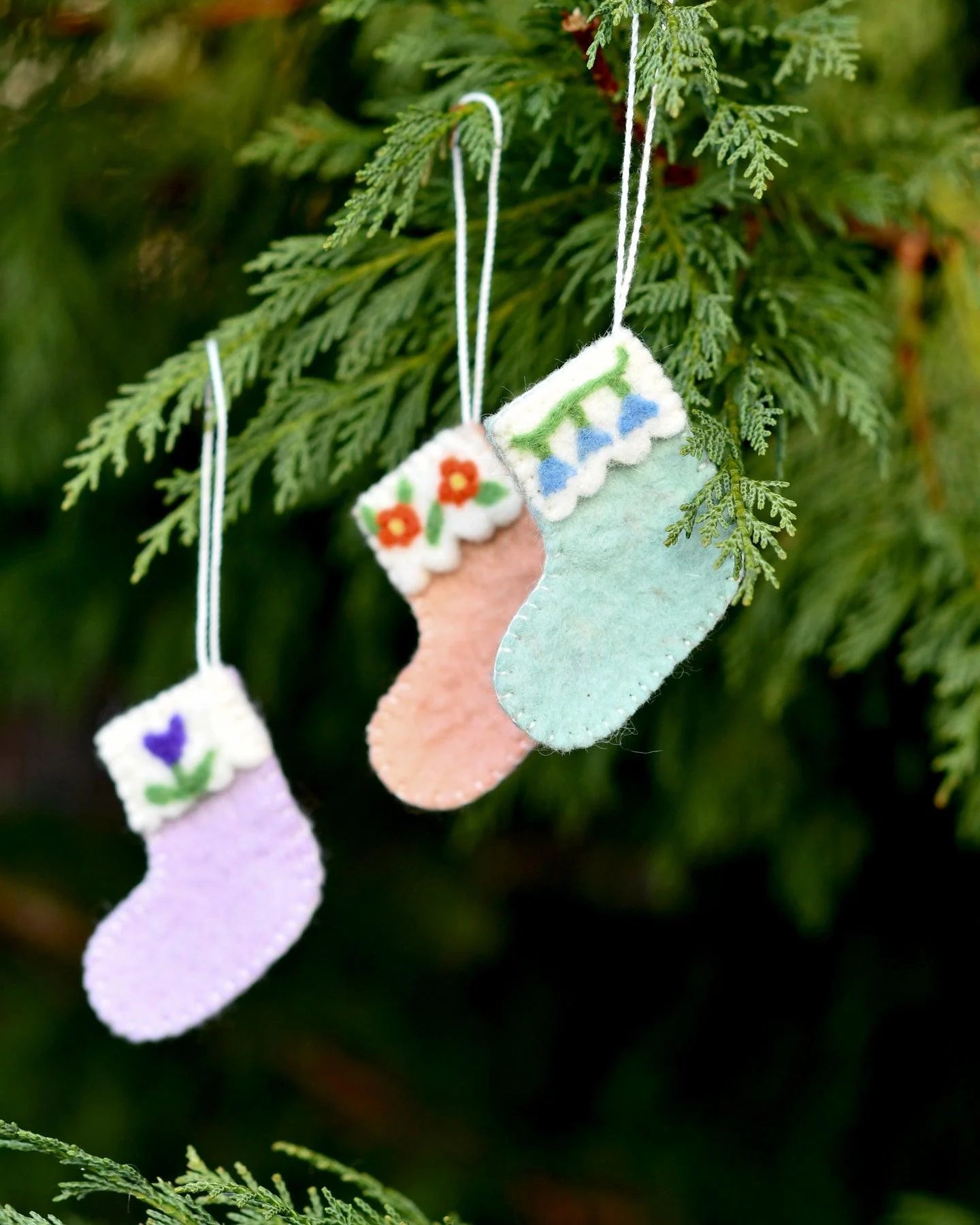 Set of 3 Felt Stockings (C)-Fun-Little Fish Co.