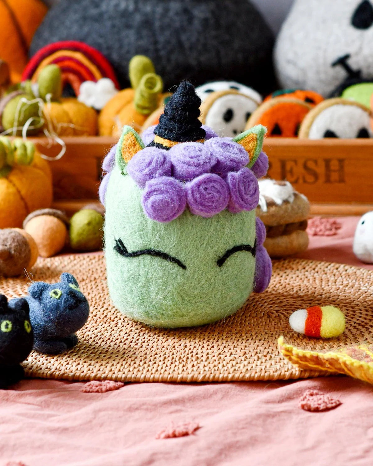 Felt Halloween Unicorn Cake-Fun-Little Fish Co.