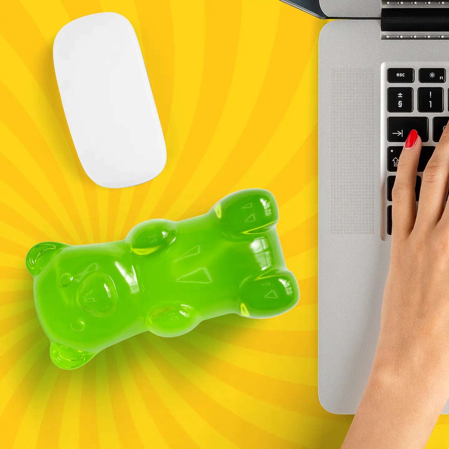 Gummy Bear desk wrist rest - Lime Green-Top 30 Decor-Little Fish Co.