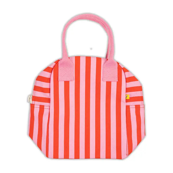 Machine washable Zipper lunch bag - Awning Stripe-Little Fish Co.