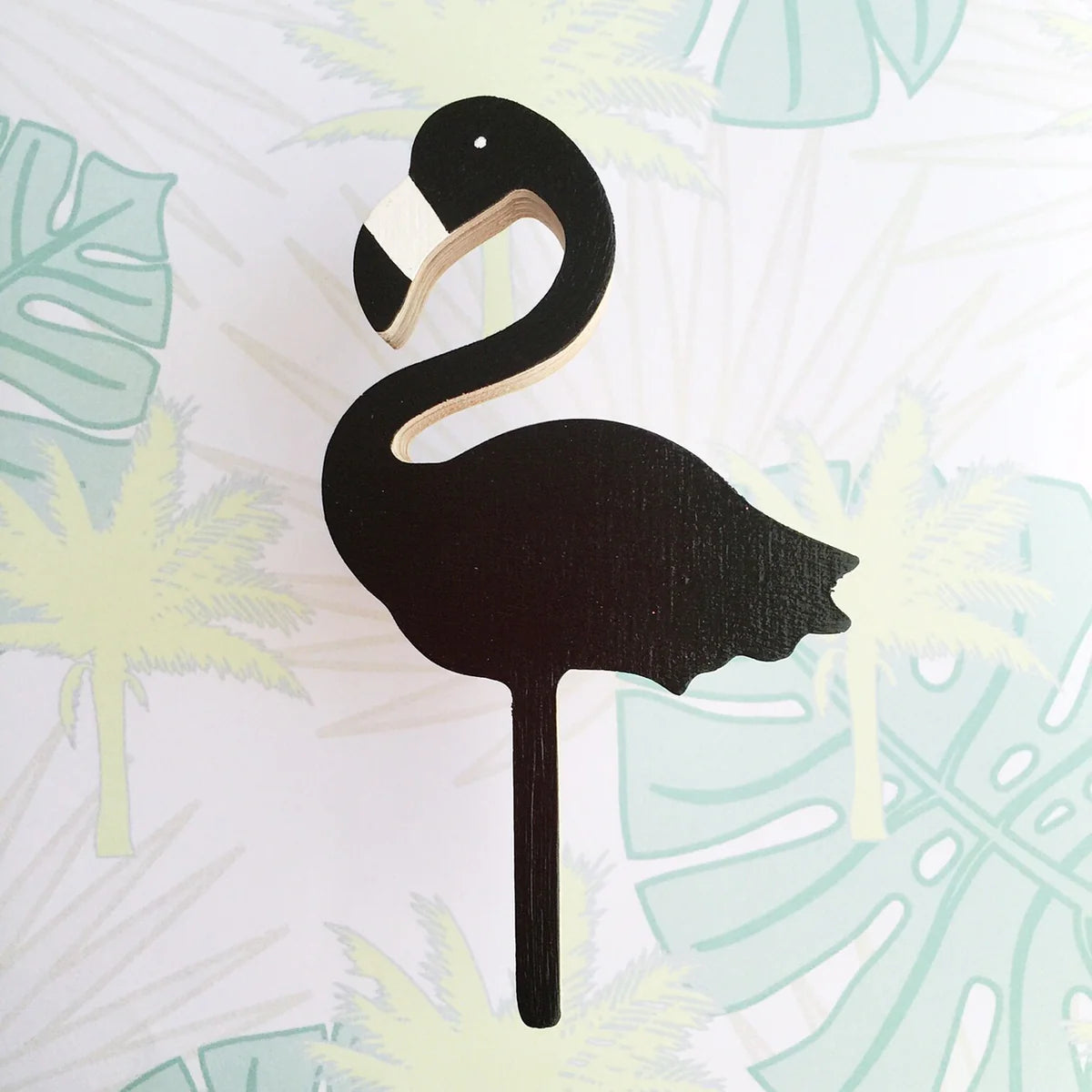 Flamingo Wall Hook-Wall Hooks-Little Fish Co.