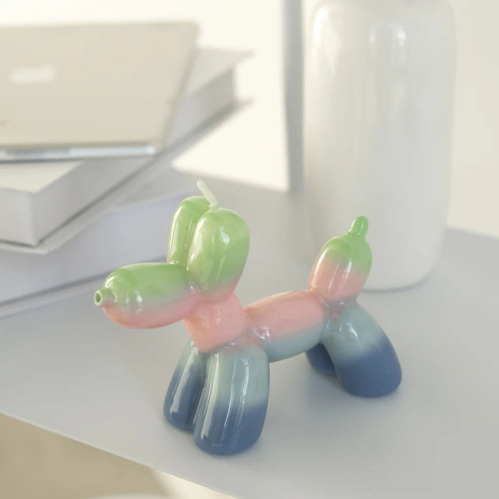 Sunrise Balloon dog Candle-Top 30 Party-Little Fish Co.