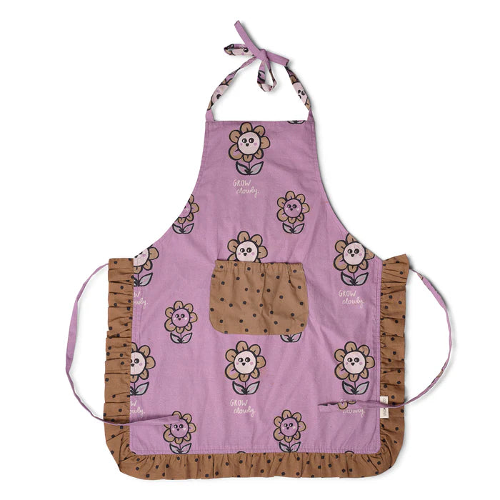 Kids double sided apron - flowers-Top 30 Fashion-Little Fish Co.