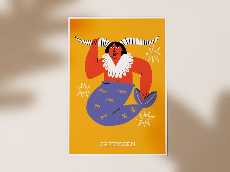 Capricorn A3 Print-Little Fish Co.