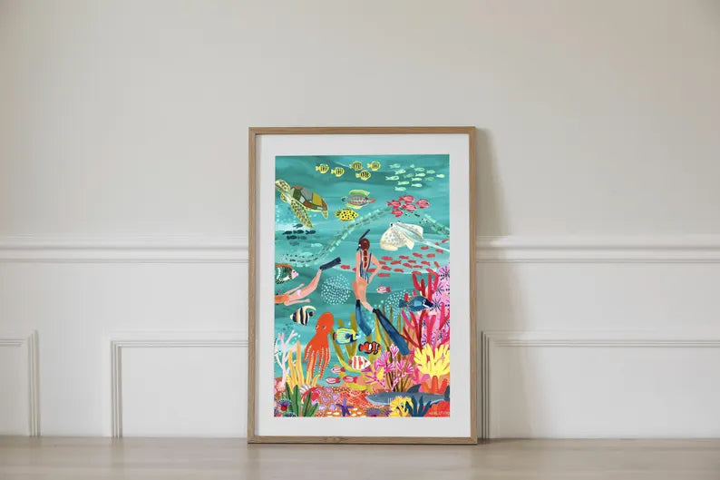 Under the sea illustration-Little Fish Co.