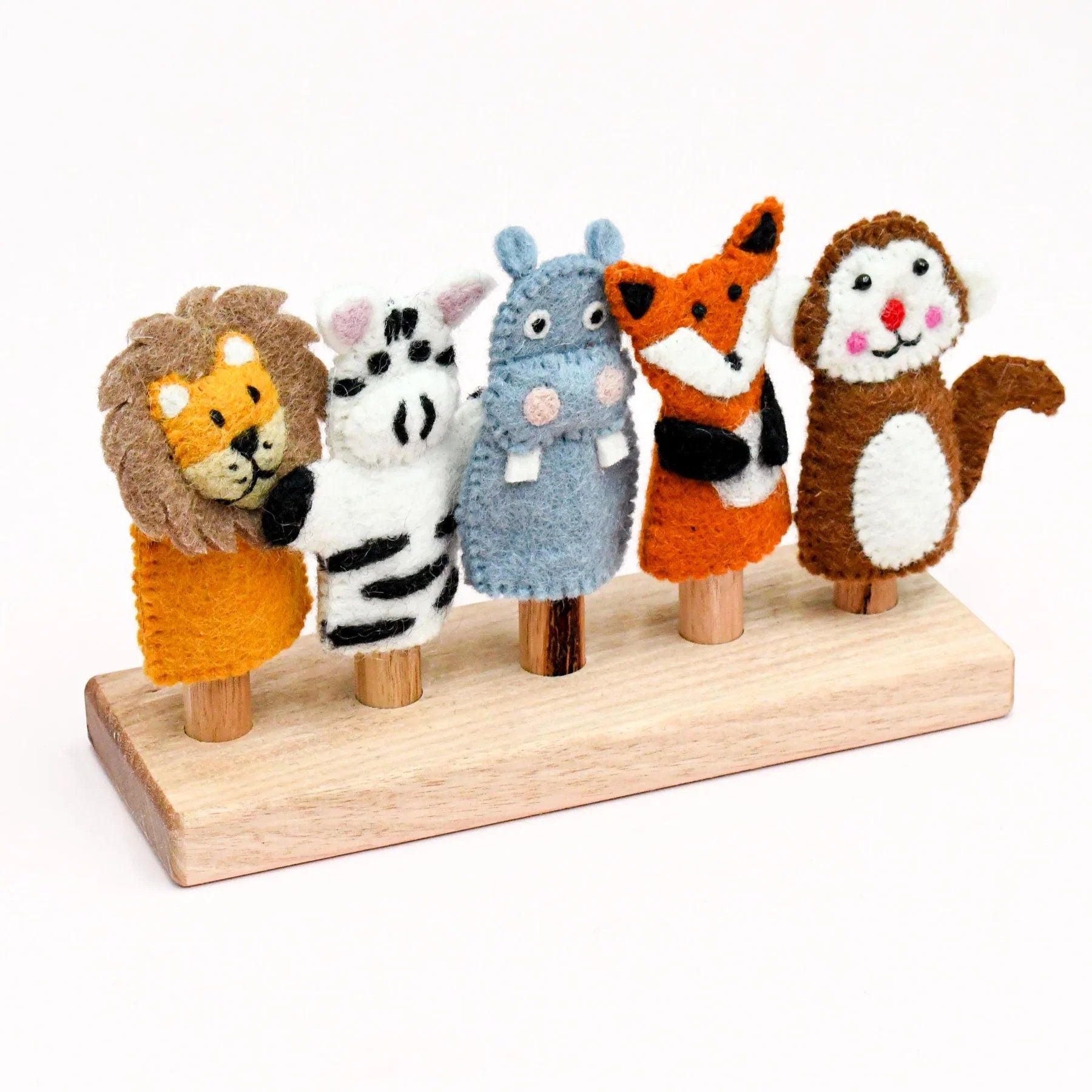 Single Felt Finger puppet Giraffe-Little Fish Co.