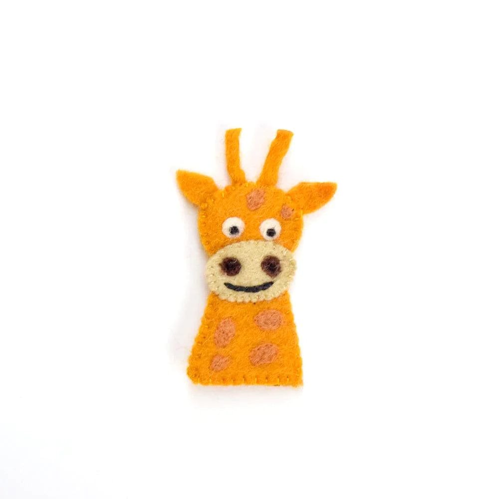 Single Felt Finger puppet Giraffe-Little Fish Co.