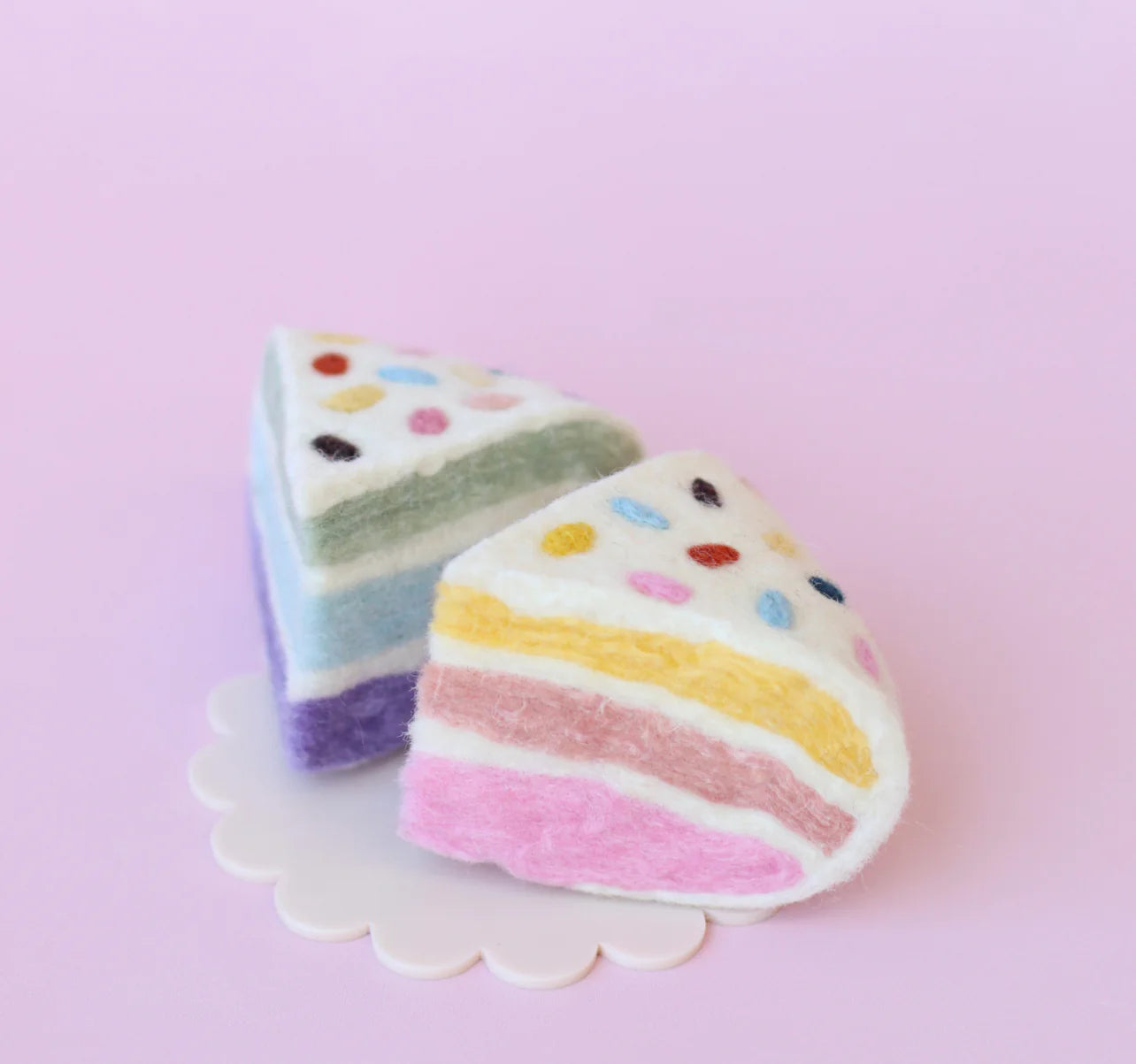 Confetti rainbow cake slices ( 2 Pieces)-Fun-Little Fish Co.