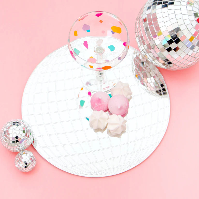 Disco ball Acrylic tray-Top 30 Party-Little Fish Co.